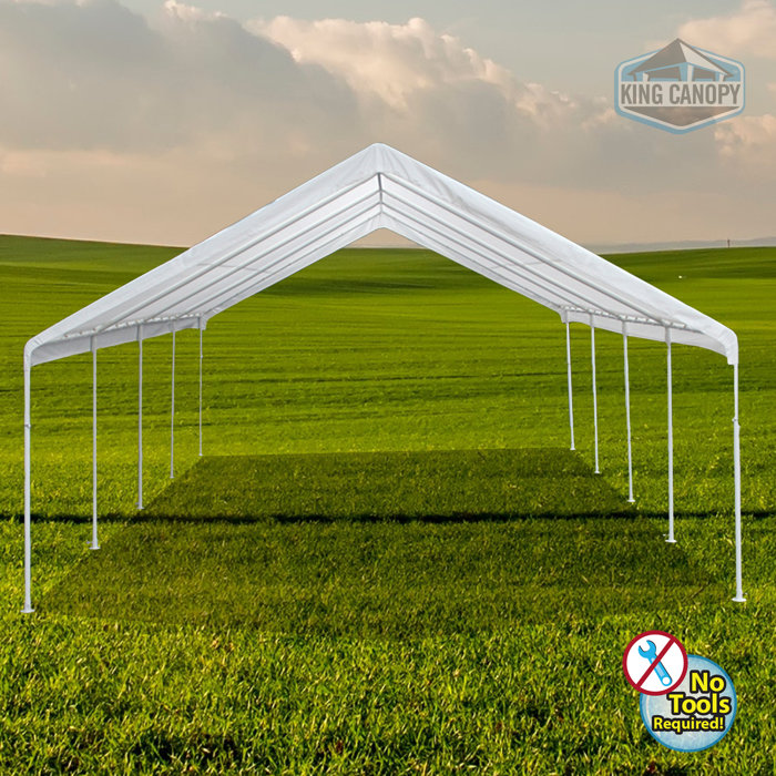 King Canopy Hercules 18' W x 27' D Canopy & Reviews Wayfair